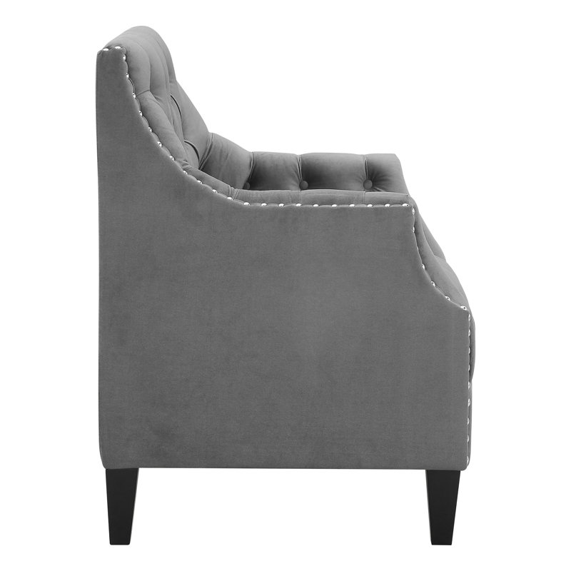 Winston Porter Indrani Norway Tufted Accent Chair With Nailhead Trim
